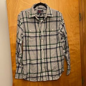 Final Chance Old Navy Green Plaid Shirt size Large